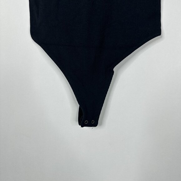 2/$30 Abercrombie & Fitch Soft Knit Cutout Bodysuit Black Large #BAG2 - Picture 6 of 10